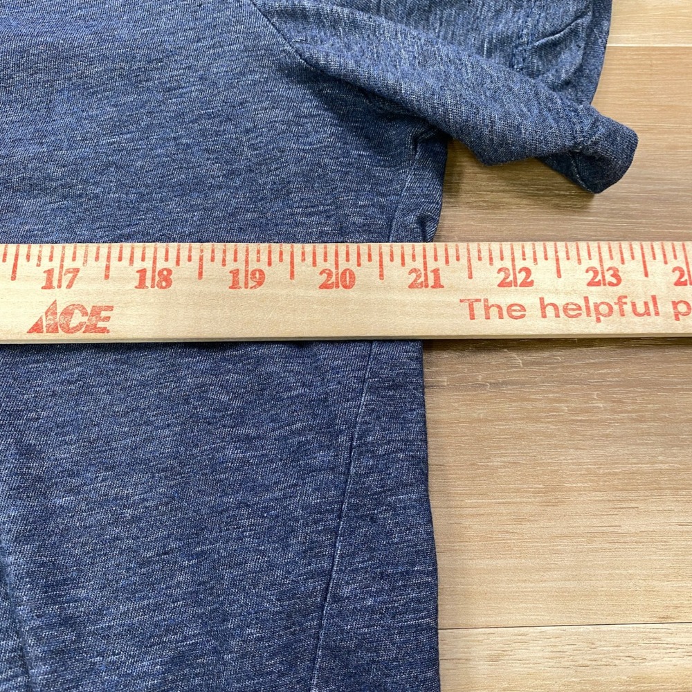 Nike Dri-FIT T-Shirt Men Large Minimalist Cotton Blend Athletic Navy Blue Gym - Picture 8 of 9